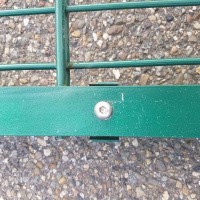 Afbeelding van Dubbelstaafs groen hek