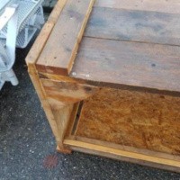 Afbeelding van Steigerhouten schap