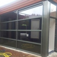 Afbeelding van 3 Stuks aluminium kozijnen voor erker of terras