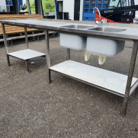 Afbeelding van RVS werktafel