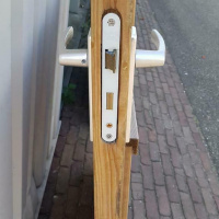 Afbeelding van Vuren tuindeur enkelglas