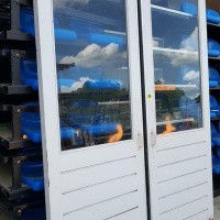 Afbeelding van Grote schuifdeuren enkelglas