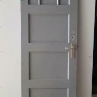 Afbeelding van Paneeldeur met geslepen glas