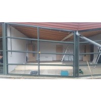 Afbeelding van 3 Stuks aluminium kozijnen voor erker of terras