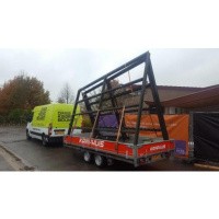 Afbeelding van 3 Stuks aluminium kozijnen voor erker of terras