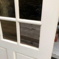 Afbeelding van Hardhouten deur enkelglas