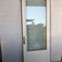 Afbeelding van Hardhouten buitendeur met driepuntsluiting