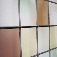 Afbeelding van Binnendeur Hardhout met glas & lood gekleurd