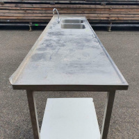 Afbeelding van RVS werktafel