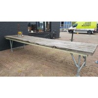 Afbeelding van Vuren houten buiten tafel