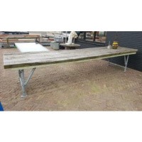 Afbeelding van Vuren houten buiten tafel