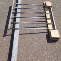 Afbeelding van Gegalvaniseerde trap met staander