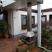 Afbeelding van RVS tuin kachel haard