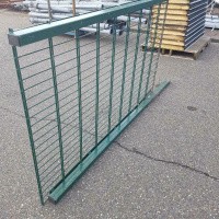 Afbeelding van Dubbelstaafs groen hek