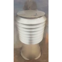 Afbeelding van Buitenlamp ijzer met kunststof bol retro