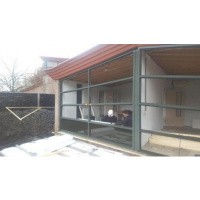 Afbeelding van 3 Stuks aluminium kozijnen voor erker of terras