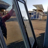 Afbeelding van Raamkozijn loopdeur dubbelglas