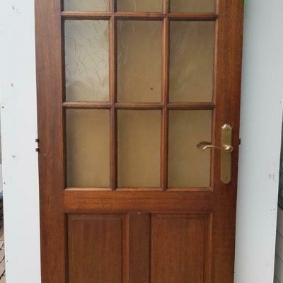 Binnendeur met enkelglas Binnendeur met enkelglas