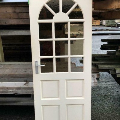 Hardhouten deur enkelglas Hardhouten deur enkelglas