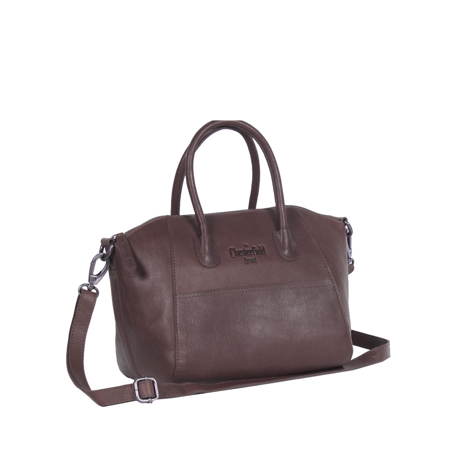Leather Shoulder Bag Brown Clara