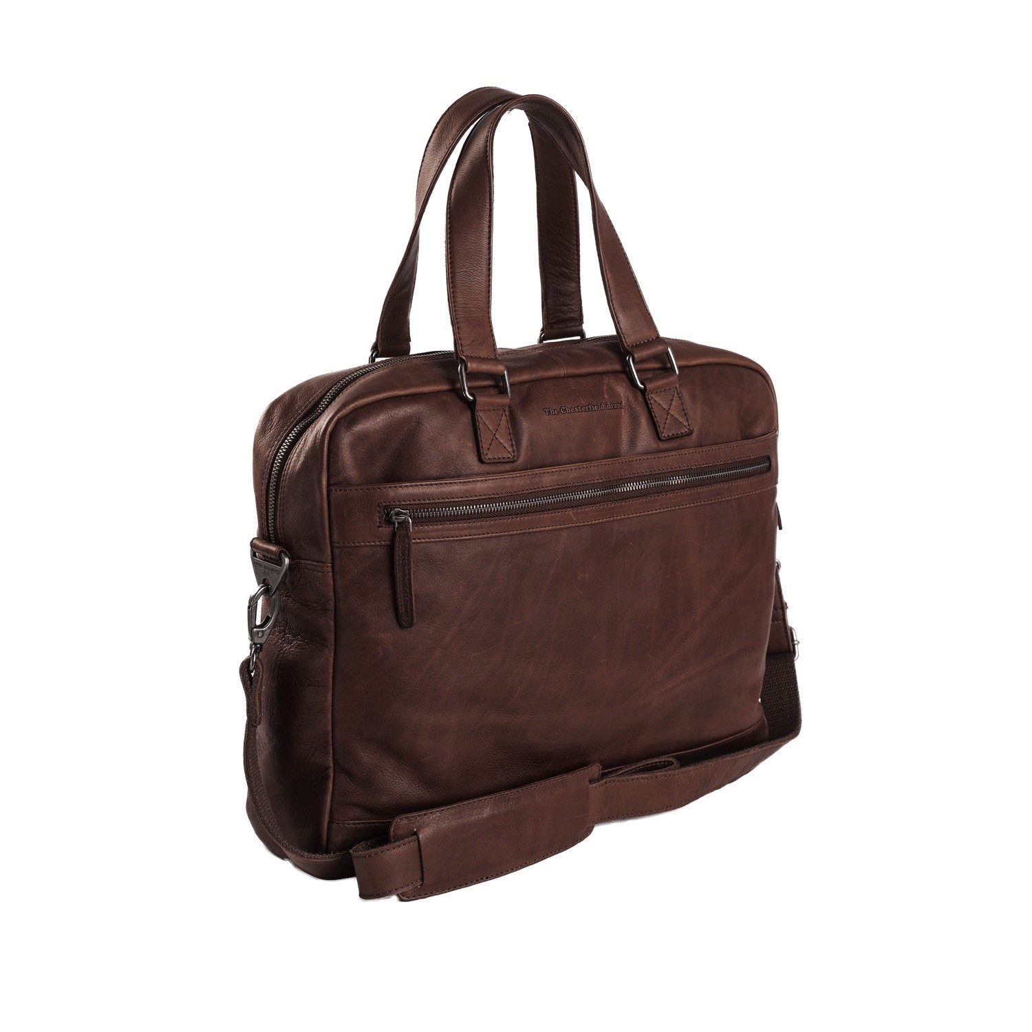 Leather Laptop Bag Brown Blackburn
