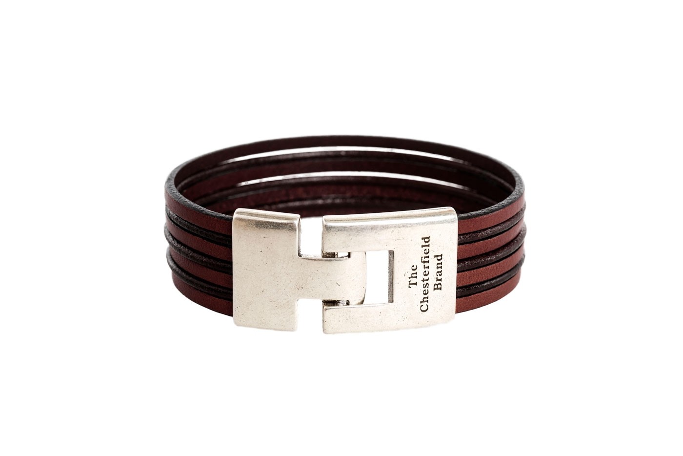 Leather Bracelet Brown Elvis Image Of Leather Bracelet Brown Elvis