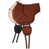 Afbeelding van Harry's Horse Bareback Pad Faux Fur bruin- l