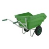 Afbeelding van Fort Kiep Kruiwagen 300L Groen met 2 luchtwielen