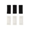 Afbeelding van BR startnummer patch set 3 sets wit/3 sets zwart White/Black