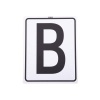 Afbeelding van Premiere manegeletters H-E-K-M-B-F-A-C Wit