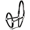 Afbeelding van Harry's Horse Halster Leder Finesse Crystal zwart- pony
