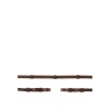 Afbeelding van BR rubberen teugel met stops Oak/Zilver- Shetland