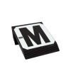 Afbeelding van Stubbs manegeletters Hook-On basis set Zwart