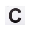 Afbeelding van Premiere manegeletter stickers H-E-K-M-B-F-A-C Wit