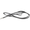 Afbeelding van Harry's Horse Teugels Leder Elastiek Rubber gevoerd zwart- full