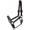 Afbeelding van Harry's Horse Halster Leder Metallic zwart-rosegold- cob