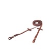 Afbeelding van BR rubberen teugels Eventa Tobacco/Goud- Full