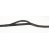 Afbeelding van Harry's Horse Teugels Leder Elastiek Rubber gevoerd zwart- full