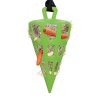 Afbeelding van Hay Slow Feeder Fun & Flex Carrot Groen