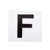 Afbeelding van Premiere manegeletter stickers H-E-K-M-B-F-A-C Wit