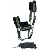 Afbeelding van Harry's Horse Halsterset Soft STOUT! Lime legergroen- mini