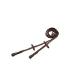 Afbeelding van BR linnen teugels Oak/Zilver- Full