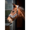 Afbeelding van Harry's Horse Halster Leder Anatomic Furry Matt zwart- pony