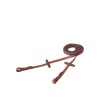 Afbeelding van BR rubberen teugels Eventa Tobacco/Goud- Full