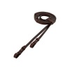 Afbeelding van BR lederen antislip teugels Oak/Zilver- Full