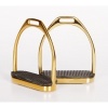 Afbeelding van Harry's Horse Beugels RVS Goudkleurig Recht - 12cm