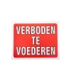 Afbeelding van Premiere bord verboden te voederen