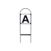 Afbeelding van Premiere manegeletters H-E-K-M-B-F-A-C Zwart