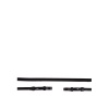 Afbeelding van BR lederen antislip stangteugels Zwart/Zilver- Full