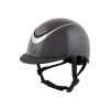 Afbeelding van BR rijhelm Thèta Glossy Zwart/Gunmetal- 55/57